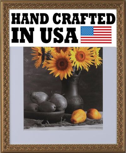 18 x 24 Frame 1-3/8" 18x24 Gold Frame.18x24 Poster Frame.18 x 24 Picture Frames for Wall Mounting.Large Ornate 24x18 Canvas Oil Painting Frames Gothic Vintage Antique Luxury 3210.Baroque Wood Alternative-Polystyrene for Photo,Diploma,Puzzle,TV in Kuwait