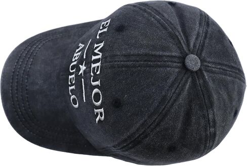 El Mejor Abuelo Hat,Adjustable Embroidered Cotton Fathers Day Dad Baseball Cap in Kuwait