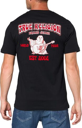 True Religion Men's Ss Vintage Flock Tee in Saudi Arabia
