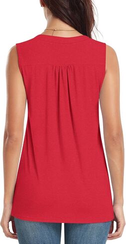 قمم دبابة Bestbee Women’s Tank Datsy Disy Disy 2025 Summer Blouses قمصان أعمال ضد Tunic Tubs Neck Olcyless in Kuwait