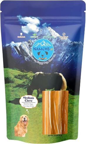Medium Dog Chews, 3.3 oz, Grain/Gluten/Lactose-Free, for Dogs Under 55 lbs (3.3 OZ, Medium, Unflavored) in Saudi Arabia