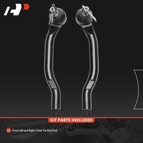 A-Premium 2 x Front Outer Tie Rod Ends, Compatible with Honda Pilot 2003-2008 & Acura MDX 2001-2006 in Saudi Arabia
