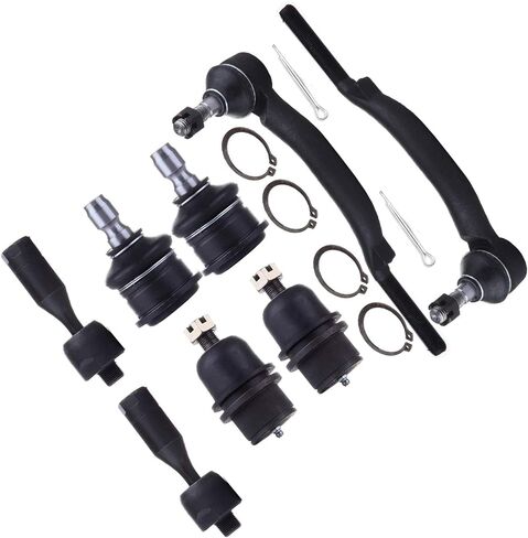 8-PC SET Suspension Kit fit for Chevy Trailblazer SSR for GMC Envoy for Buick Rainier for Oldsmobile Bravada for Isuzu Ascender for Saab 9-7x Front Outer Inner Tie Rod End Upper Lower Ball Joint in Saudi Arabia