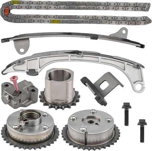 PHILTOP Timing Chain Kit, Direct Fit Replacement for Toyota Camry 2010-2014 2.5L, Highlander 2009-2014 2.7L, RAV4 2009-2011 2.5L, OEM Quality with VVT Sprocket, Tensioner & Guide Rail in Saudi Arabia