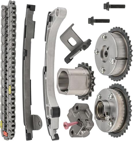 PHILTOP Timing Chain Kit, Direct Fit Replacement for Toyota Camry 2010-2014 2.5L, Highlander 2009-2014 2.7L, RAV4 2009-2011 2.5L, OEM Quality with VVT Sprocket, Tensioner & Guide Rail in Saudi Arabia