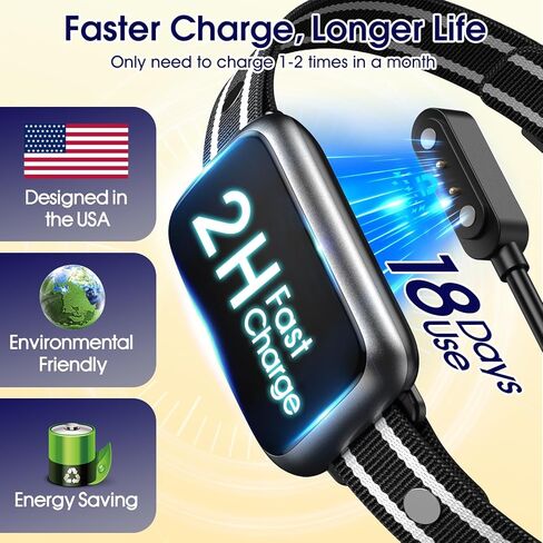 طوق اللحاء ، طوق اللحاء للكلب الكبير المتوسط ​​الصغير ، ذكي قابلة لإعادة الشحن الياقات النباح للكلاب ، طوق اللحاء الأوتوماتيكي مع اهتزاز صافرة فعالة 7 حساسيات قابلة للتعديل in Kuwait