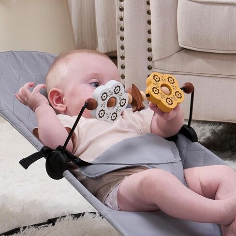 Toy Bar Compatible with Baby Bjorn Bouncer Toy Bar for Baby Bouncer，Easy to Attach and Remove Rotatable Bouncer Toys Attachment in Saudi Arabia