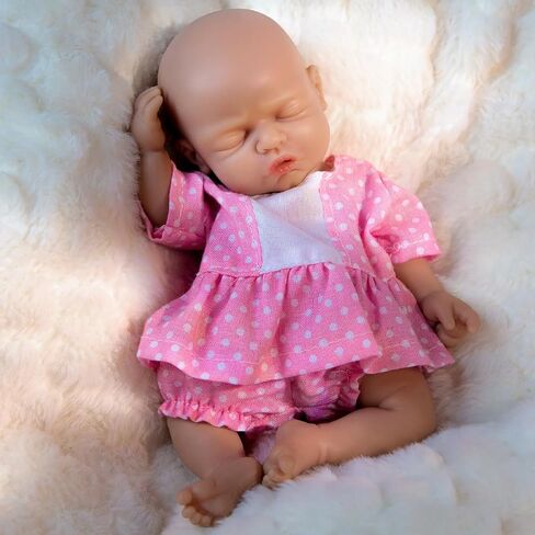 Vollence 7 بوصة micro preemie كامل الجسم سيليكون دمية طفل بوي ليجلي نابضد أنثاب الدمية من جديد دمية مفاجأة الأطفال in Kuwait