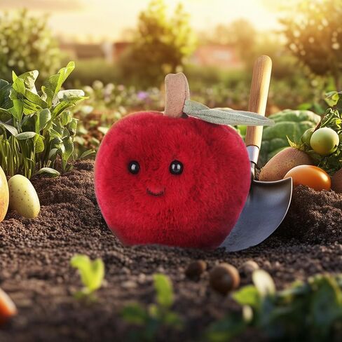 Apricot Lamb Toys Plush Red Sweet Apple Stuffed Fruit Soft Cuddly Perfect for Kids 5.5 Inches in Kuwait