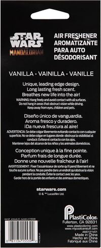 البلاستيكولور 005539R01star Wars Mandalorian ينتظر الطفل معطر الهواء ثنائي الجوانب - صورة مختلفة على كل جانب - 2 عبوة in Saudi Arabia
