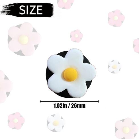 6 Pcs Flower Air Vent Clips, Cute Daisy Car Air Fresheners Vents Clips Car Air Conditioning Outlet Clip Glam Car Interior Decor Charm Daisy Cute Car Accessories for Women(Colorful) in Saudi Arabia