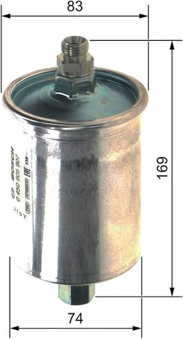 BOSCH F5907 Gasoline Fuel Filter - Compatible with Select Porsche 911, 924, 928, 944, 968 in Saudi Arabia