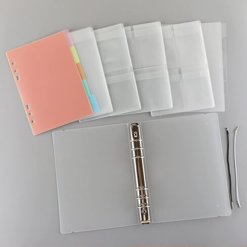 BAOFALI 111 Pages1Sets 6x6 Cookie Stencil Storage Binder Die Cut and Stamp Storage Folder Baking Stencil Organizer Scrapbooking Cutting Dies Stencil Storage Book Collections Case in Saudi Arabia