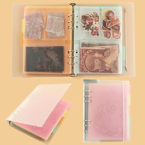 BAOFALI 111 Pages1Sets 6x6 Cookie Stencil Storage Binder Die Cut and Stamp Storage Folder Baking Stencil Organizer Scrapbooking Cutting Dies Stencil Storage Book Collections Case in Saudi Arabia