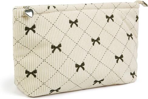 Bows Cosmetic Bags for Women, Cute Bow Makeup Bag Coquette Aesthetic Purse Travel Makeup Bag Small Cosmetic Bag for Purse in Kuwait