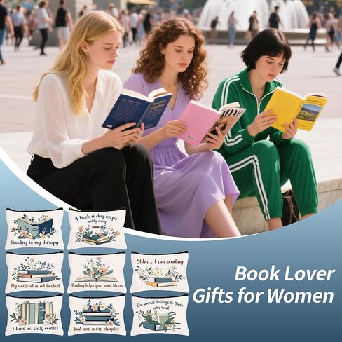 8 PCS Book Lover Gifts for Women Bookish Gifts in Bulk Mothers Day ، HIRDIAN HIRDAR HISTRAL HOMES FOR BOOK BOOK COME BOODWOMS MAPER MAPEUP BEAC COMETER BAC HOP Formans Arrans (GRAY) in Saudi Arabia