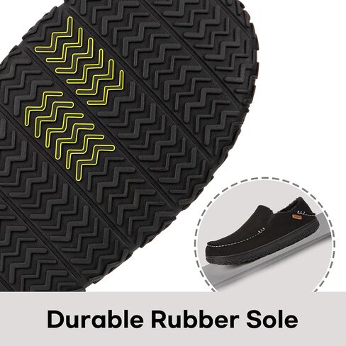 LongBay Men's Moccasin Slippers Cozy Breathable Memory Foam House Shoes for Indoor Outdoor in Kuwait