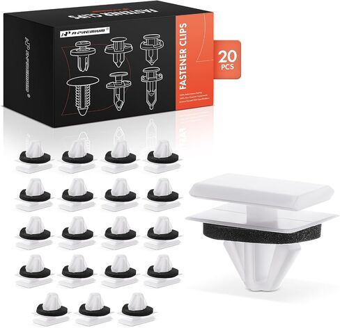 A-premium 20 pcs مقاطع صب الروك الأبيض أبيض محفوظ مع سداده متوافق مع فورد موستانج 2005-2012-لثقب 9 مم in Kuwait