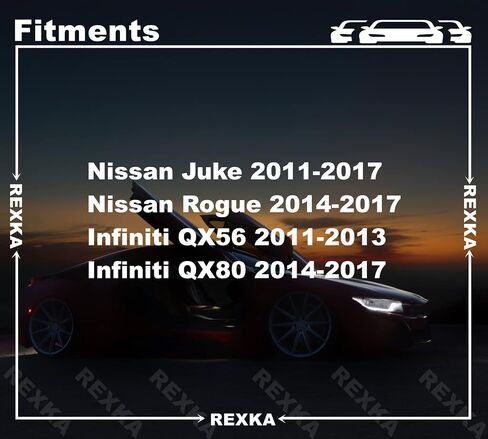 Rexka 10 Sets Wheel Well Opening Moulding Clips & Grommets Kit for Nissan Infiniti Juke Rogue QX56 QX80 76848-JG00A 76847-JG00A in Saudi Arabia