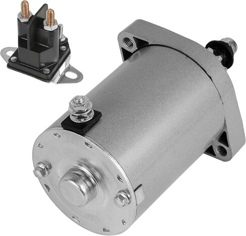 Caltric 12V Starter with Relay Solenoid Compatible with John Deere X384 X390 X394 X570 X580 X584 in Saudi Arabia