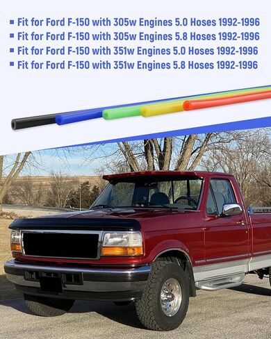 5pcs Line Line Kit For for Ford F-150 مع 305W 351W محركات 5.0/5.8 خضار 1992 1993 1995 1995 1996 in Saudi Arabia