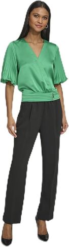 KARL LAGERFELD Women's Pleated Sleeve Blouse in Saudi Arabia