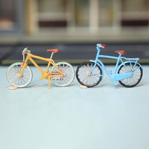 1/64 Bike/Mountain Cycling Bike Bicycle/Motorcycle Scene Props Miniatures Figures Model for Cars Vehicles Toys (Bicycle A) in Saudi Arabia