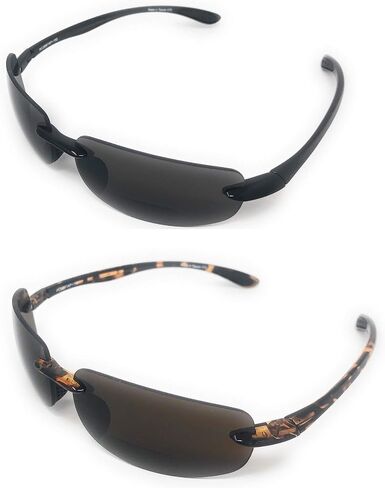 Bifocal sunglasses for Men women Lovin Maui Wrap Polarized Nearly Invisible Line Bifocal Sunglasses in Saudi Arabia