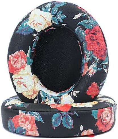 Replacement Ear Pads are Compatible with Beats Studio 2 / Studio 3 Wired/Wireless (Model B0500, Model B0501 and Model A1914) Headphones. Protein Leather Memory Foam Production (White Flower) in Kuwait