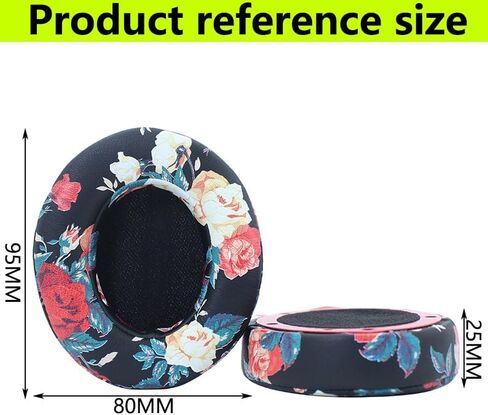 Replacement Ear Pads are Compatible with Beats Studio 2 / Studio 3 Wired/Wireless (Model B0500, Model B0501 and Model A1914) Headphones. Protein Leather Memory Foam Production (White Flower) in Kuwait