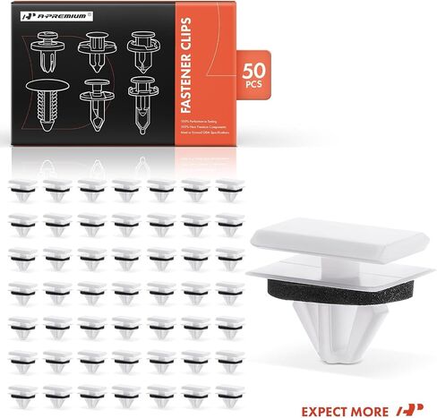 A-premium 20 pcs مقاطع صب الروك الأبيض أبيض محفوظ مع سداده متوافق مع فورد موستانج 2005-2012-لثقب 9 مم in Kuwait