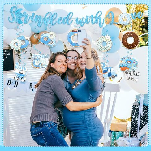 22 Pcs Flower Birthday Decorations 1 Pc Wildflower Happy Birthday Banner 18 Pcs Wildflower Hanging Swirls 3 Pcs Honeycomb Centerpiece for Happy Birthday Party Decorations Girls Women in Kuwait