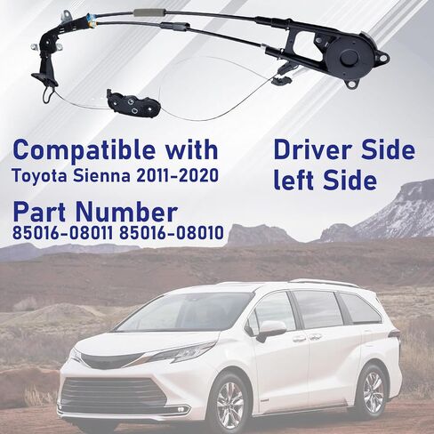 85016-08011 Power Sliding Door Cable Sub-Assembly Compatible with Toyota Sienna 2011-2020, Replace 85016-08010 Driver Side Left side in Saudi Arabia