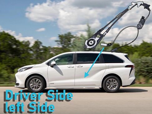 85016-08011 Power Sliding Door Cable Sub-Assembly Compatible with Toyota Sienna 2011-2020, Replace 85016-08010 Driver Side Left side in Saudi Arabia