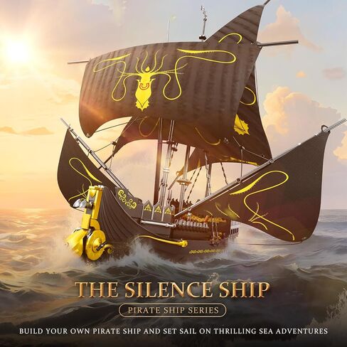 Pirate Ship Building Set with LED Lights,Large Black Pearl Ship Model 66036,Pirate Ship Sailboat Toy,Halloween Home Decor Birthday Gifts,Model Kits for Adult Boys Girls 14+（4708 PCS） in Saudi Arabia