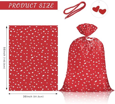 WRAPAHOLIC 56" Large Plastic Gift Bag - Easter Rabbit and Easter Egg Design for Easter, Birthday, Holiday, Party, Celebration - 56" H x 36" W in Kuwait