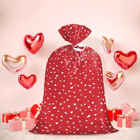 WRAPAHOLIC 56" Large Plastic Gift Bag - Easter Rabbit and Easter Egg Design for Easter, Birthday, Holiday, Party, Celebration - 56" H x 36" W in Kuwait