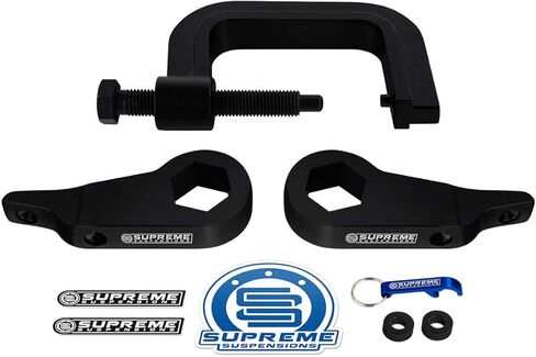 Supreme Suspensions - Front Lift Kit For 1995-2001 Ford Explorer and 2001-2006 Ford Sport-Trac Adj. 1" to 3" Front Lift High-Strength Steel Max-Torsion Keys + Torsion Bar C-Tool - Can Cooler Included in Kuwait