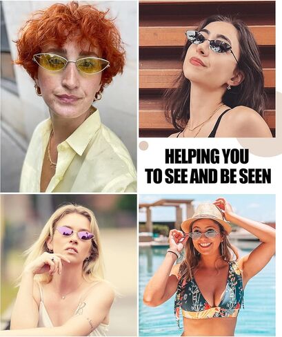 نظارة شمسية بيضاوية Duco Vintage للنساء مثلث صغير مستقطب من الأشعة الشمس الإطار المعدني وحماية الأشعة فوق البنفسجية W019 in Kuwait