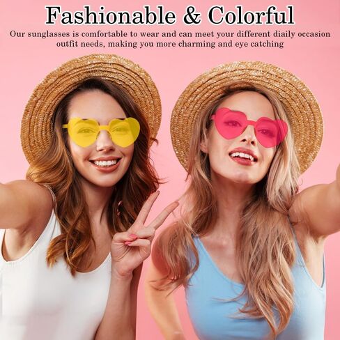 12 زوجًا من القلب الشمسي على شكل قلب نظارة شمسية بلا جدوى. in Kuwait