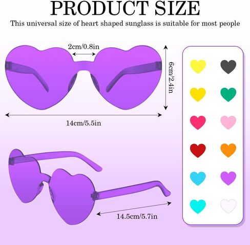 12 زوجًا من القلب الشمسي على شكل قلب نظارة شمسية بلا جدوى. in Kuwait