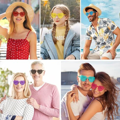 12 زوجًا من القلب الشمسي على شكل قلب نظارة شمسية بلا جدوى. in Kuwait