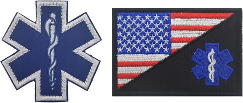 2-Pack Shamrock Irish Clover Embroidered Military Patches Badges with Hook and Loop Fastener Backing for Hats Clothes Backpack in Kuwait