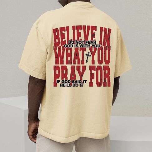 تي شيرتات الإيمان المسيحيين للرجال ، قميص آية الكتاب المقدس ملهمة in Kuwait