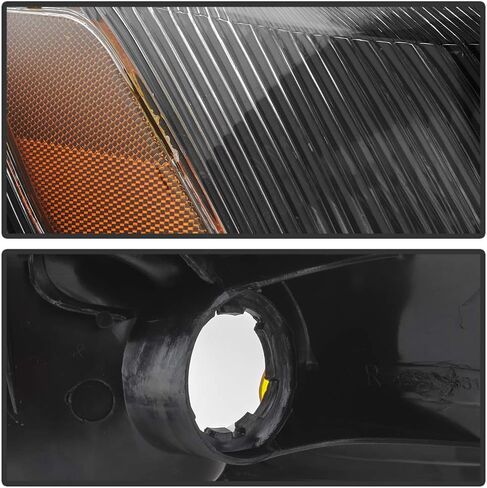 ACANII - For 1997-1999 Toyota Camry Headlights Headlamps w/Corner Parking Lights Black Housing Driver & Passenger Side in Saudi Arabia