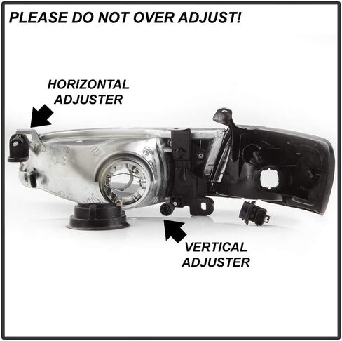 ACANII - For 1997-1999 Toyota Camry Headlights Headlamps w/Corner Parking Lights Black Housing Driver & Passenger Side in Saudi Arabia