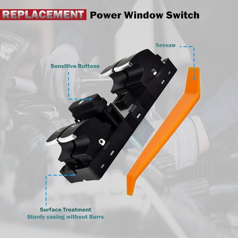 Front Left Driver Side Master Power Door Window Switch Compatible with Volkswagen VW CC Golf R GTI, for Jetta GLI Hybrid Wagon Passat Wagon Rabbit SportWagen, for Tiguan Limited replaces 5ND959857 in Saudi Arabia