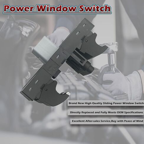 Front Left Driver Side Master Power Door Window Switch Compatible with Volkswagen VW CC Golf R GTI, for Jetta GLI Hybrid Wagon Passat Wagon Rabbit SportWagen, for Tiguan Limited replaces 5ND959857 in Saudi Arabia