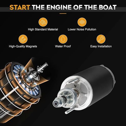 SAB0010 Starter Electrical متوافق مع Chrysler Marine 70 75 85 90 100 105 115 120 125 135 140 ، Force Marine 1008 1158 1201 1208 120LD9 L-Drive 1258 ، 70 80 140 150 HP 1996-1989 Mot4002 in Kuwait