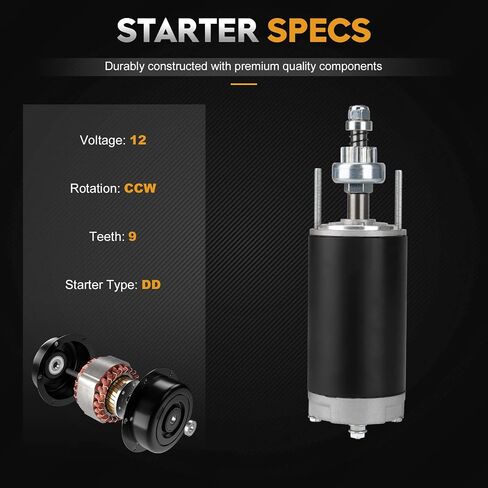 SAB0010 Starter Electrical متوافق مع Chrysler Marine 70 75 85 90 100 105 115 120 125 135 140 ، Force Marine 1008 1158 1201 1208 120LD9 L-Drive 1258 ، 70 80 140 150 HP 1996-1989 Mot4002 in Kuwait